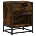 Tables de chevet 2 pcs chêne fumé 40x31x50 cm bois ingénierie