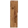 Meuble TV avec lumières LED vieux bois 30,5x30x102 cm