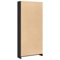 Bibliothèque noir 80x24x176 cm bois d'ingénierie