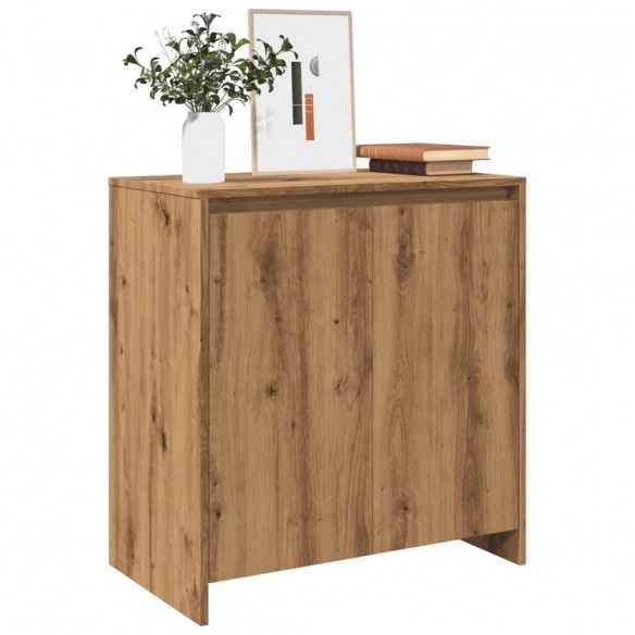 Buffet chêne artisanal 70x41x75 cm bois d'ingénierie