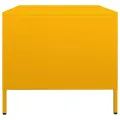 Meuble TV jaune moutarde 68x50x43,5 cm acier laminé à froid