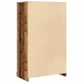 Buffet haut vieux bois 60x35,5x103,5 cm bois d'ingénierie