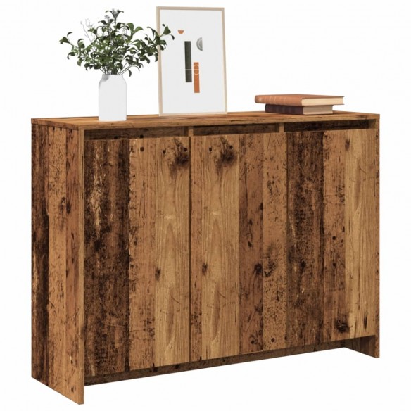 Buffet vieux bois 102x33x75 cm bois d'ingénierie