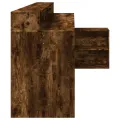 Bureau et lumières LED chêne fumé 200x104x91cm bois ingénierie