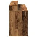 Bureau avec lumières LED vieux bois bois d'ingénierie