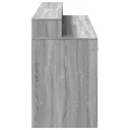 Bureau et lumières LED sonoma gris 160x55x91 cm bois ingénierie