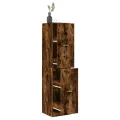 Armoire d'apothicaire chêne fumé 40x41x174,5 cm bois ingénierie