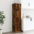 Armoire d'apothicaire chêne fumé 40x41x174,5 cm bois ingénierie