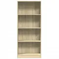 Bibliothèque chêne sonoma 60x24x143 cm bois d'ingénierie