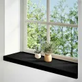 Appuis de fenêtre 2 pcs marron foncé bois de chêne massif
