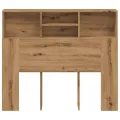 Armoire de tête de lit chêne artisanal 120x19x103,5 cm