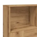 Armoire de tête de lit chêne artisanal 120x19x103,5 cm