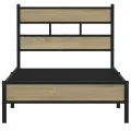 Cadre de lit sans matelas chêne sonoma 90x200 cm