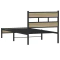 Cadre de lit sans matelas chêne sonoma 90x200 cm