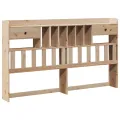 Tête de lit avec rangement 180 cm bois massif de pin