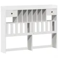 Cadre de lit sans matelas blanc 140x200 cm bois de pin massif