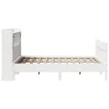 Cadre de lit sans matelas blanc 140x200 cm bois de pin massif