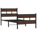 Cadre de lit sans matelas avec tête de lit pied de lit 80x200cm