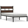 Cadre de lit sans matelas avec tête de lit 90x190 cm