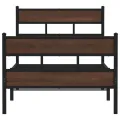 Cadre de lit sans matelas avec tête de lit pied de lit 90x200cm