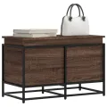 Boîte de rangement avec couvercle chêne marron bois ingénierie