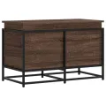 Boîte de rangement avec couvercle chêne marron bois ingénierie