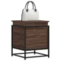 Boîte de rangement avec couvercle chêne marron bois ingénierie