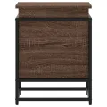 Boîte de rangement avec couvercle chêne marron bois ingénierie