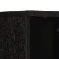 Armoire de salle de bain noir 38x33x160 cm bois massif manguier