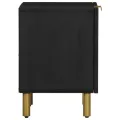 Tables de chevet 2 pcs noir 40x33x46 cm bois de manguier solide
