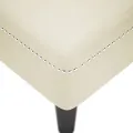 Fauteuil long avec coussin et accoudoir droit crème velours
