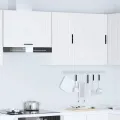 Armoire murale de cuisine Porto blanc bois d'ingénierie