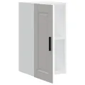 Armoire murale de cuisine Porto blanc bois d'ingénierie