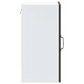 Armoire murale de cuisine avec porte en verre Porto noir