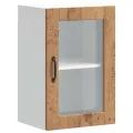 Armoire murale de cuisine avec porte en verre Porto vieux bois