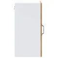 Armoire murale de cuisine avec porte en verre Porto vieux bois