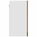Armoire vitrée suspendue chêne artisanal 40x31x60 cm