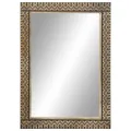 Miroir de bain 50x70 cm bois de manguier massif et verre
