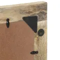 Miroir de bain 50x70 cm bois de manguier massif et verre