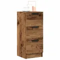 Buffet vieux bois 30x30x70 cm bois d'ingénierie