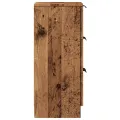 Buffet vieux bois 30x30x70 cm bois d'ingénierie