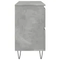 Armoire salle de bain gris béton 80x33x60cm bois d'ingénierie