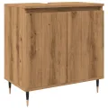 Armoire de salle de bain chêne artisanal 58x33x60 cm