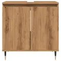 Armoire de salle de bain chêne artisanal 58x33x60 cm