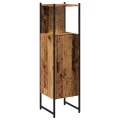Armoire salle de bain vieux bois 33x33x120,5 cm bois ingénierie