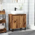 Armoire de salle de bain vieux bois 58x33x60 cm bois ingénierie