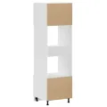 Armoires de four 2 pcs Porto gris béton bois d'ingénierie