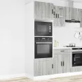 Armoires de four 2 pcs Porto sonoma gris bois d'ingénierie