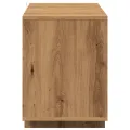 Meuble TV chêne artisanal 130x35x50 cm bois d'ingénierie