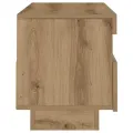 Meuble TV avec lumières LED chêne artisanal bois d'ingénierie
